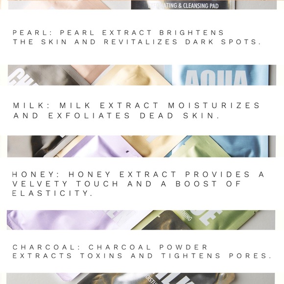 FREE GIFT Set Of 8 Skincare Masks+ Exfoliating Pad - Picture 3 of 5